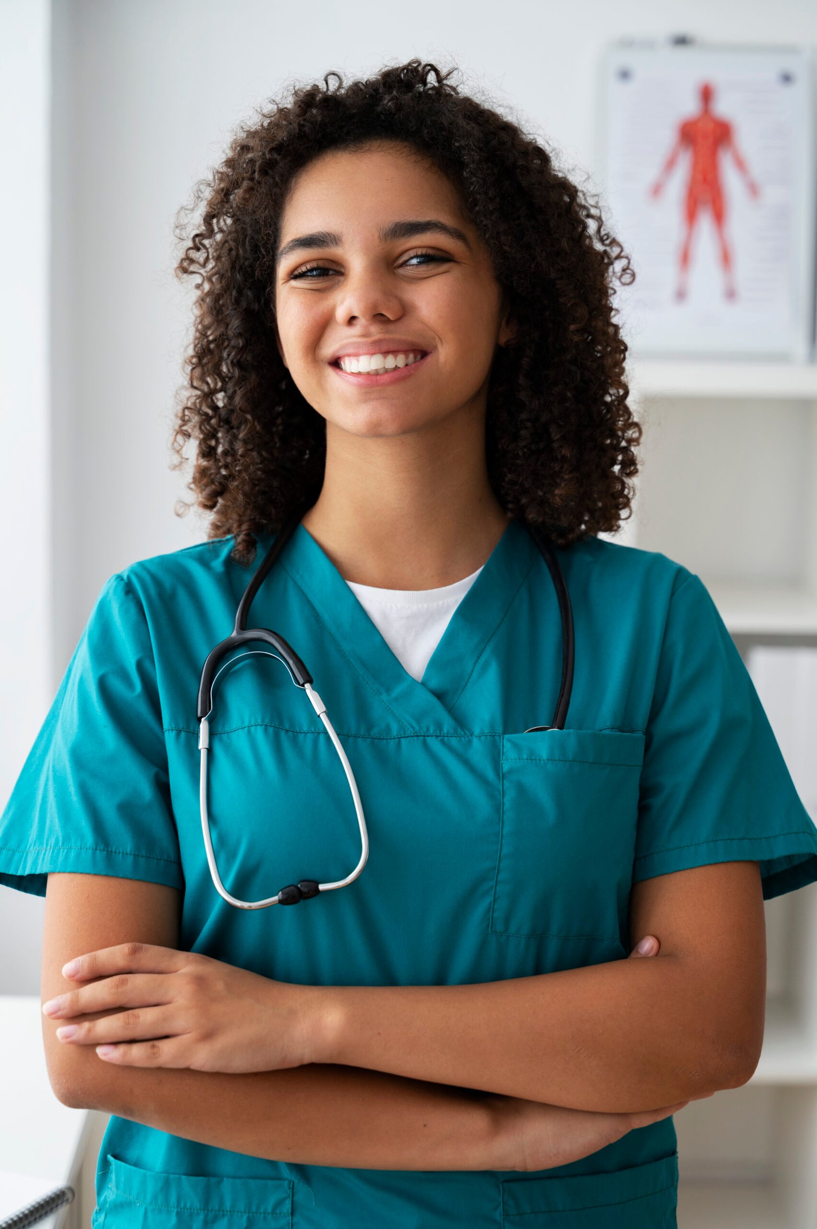 black-nurse-their-workspace